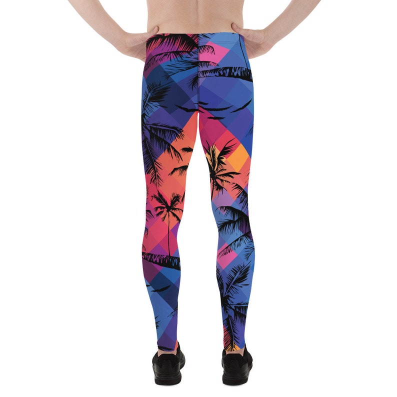 palm tree workout leggings