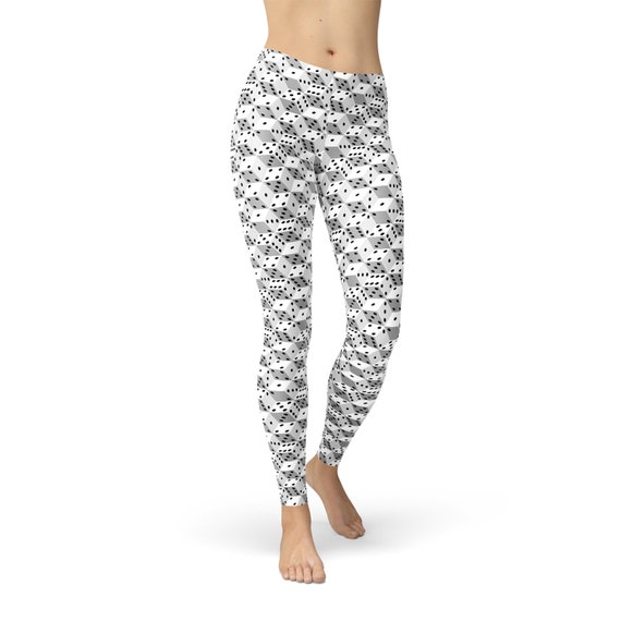 Dice Leggings for Women Dungeons and Dragons Fantasy Leggings All Over  Print Dice Pattern on White Leggings Non See Through Squat Proof -   Canada