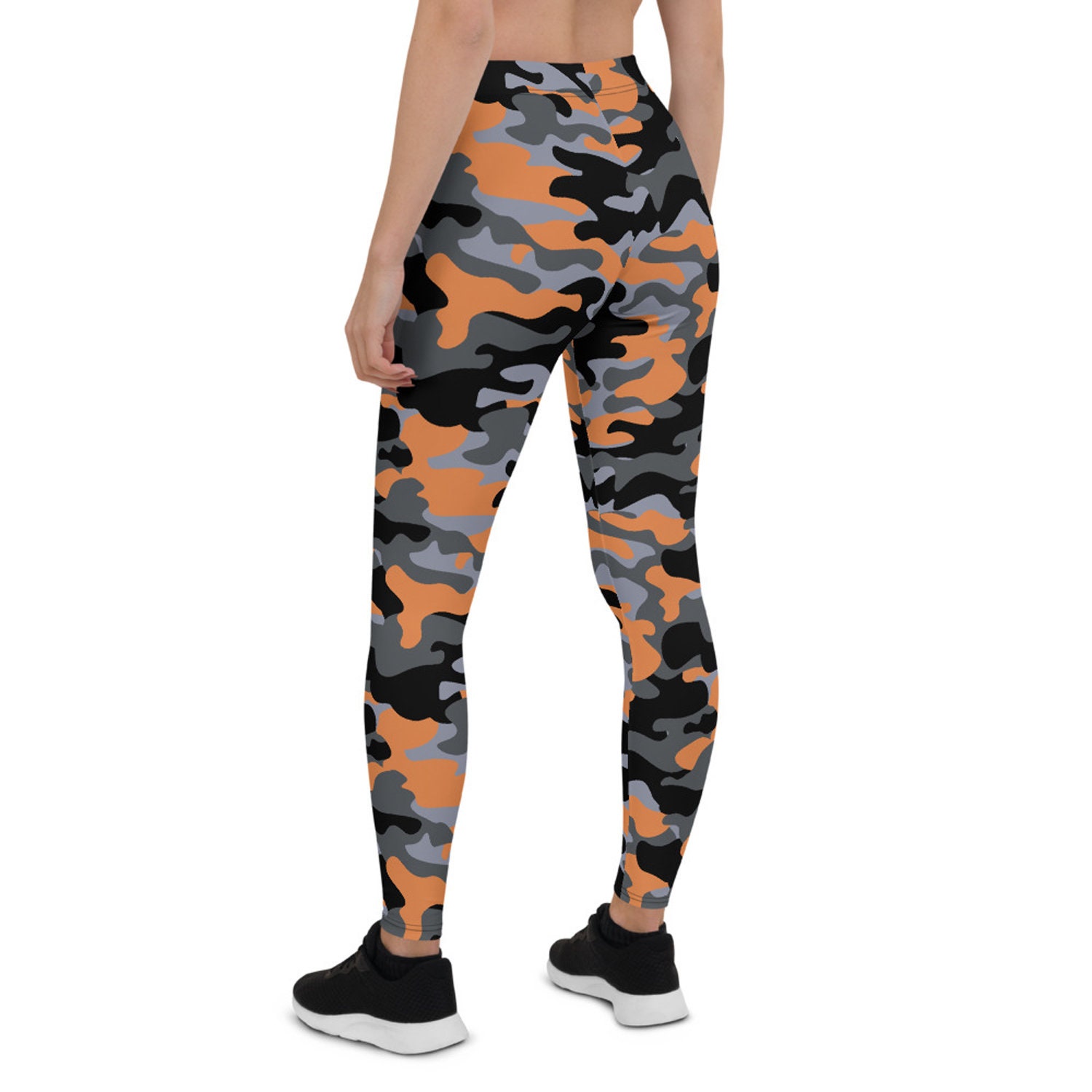 Orange and Gray Camouflage Leggings for Women Army / Military - Etsy