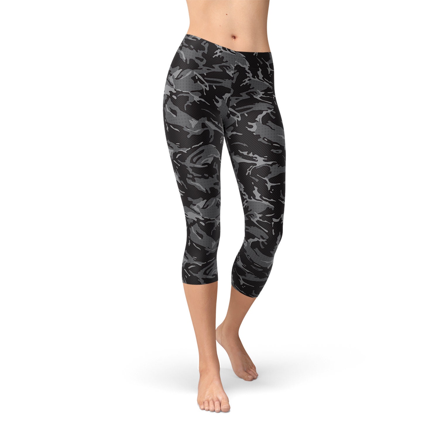 camo capri workout pants