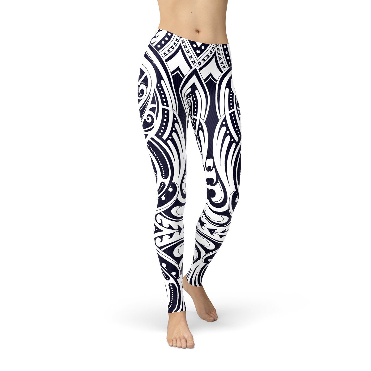 Malosi Samoan- Maori Fusion Tattoo Long Yoga Pants / Leggings - Short – Ori  Active