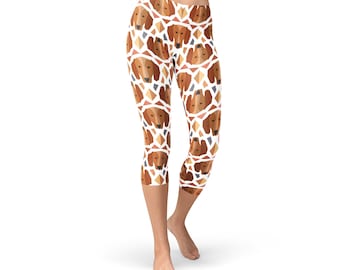 Dachshund Capri Leggings - Doxie Dog Yoga Pants