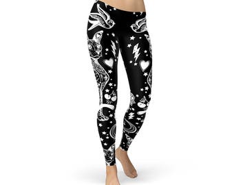 M RACLE Womens Print Active Workout Yoga Capris Pants Running Leggings M RACLE Womens Print Active Workout Yoga Capris Pants Running Leggings