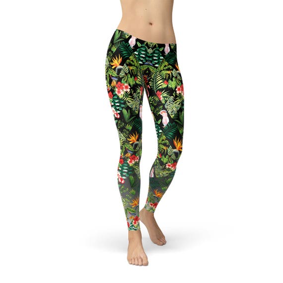 palm leaf leggings