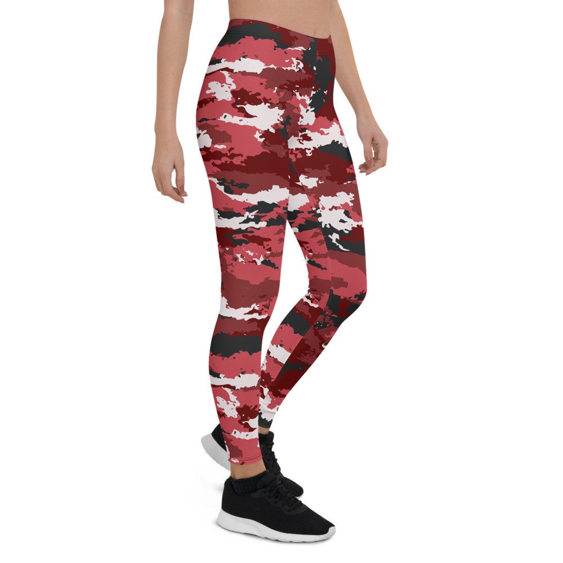 Red Camo Leggings for Women Army / Military Camouflage Pattern - Etsy
