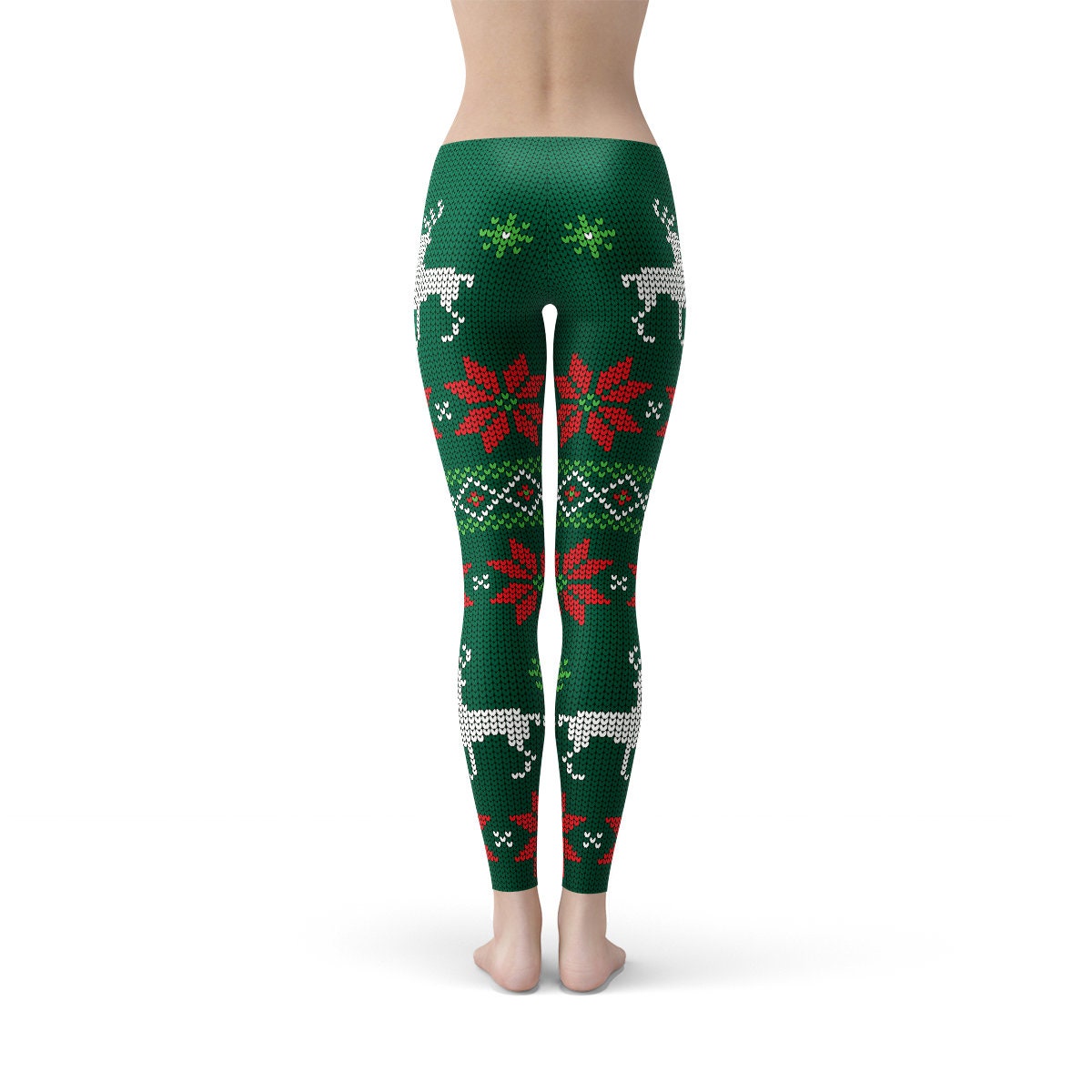 Knitted Christmas Leggings Festive Leggings Christmas - Etsy