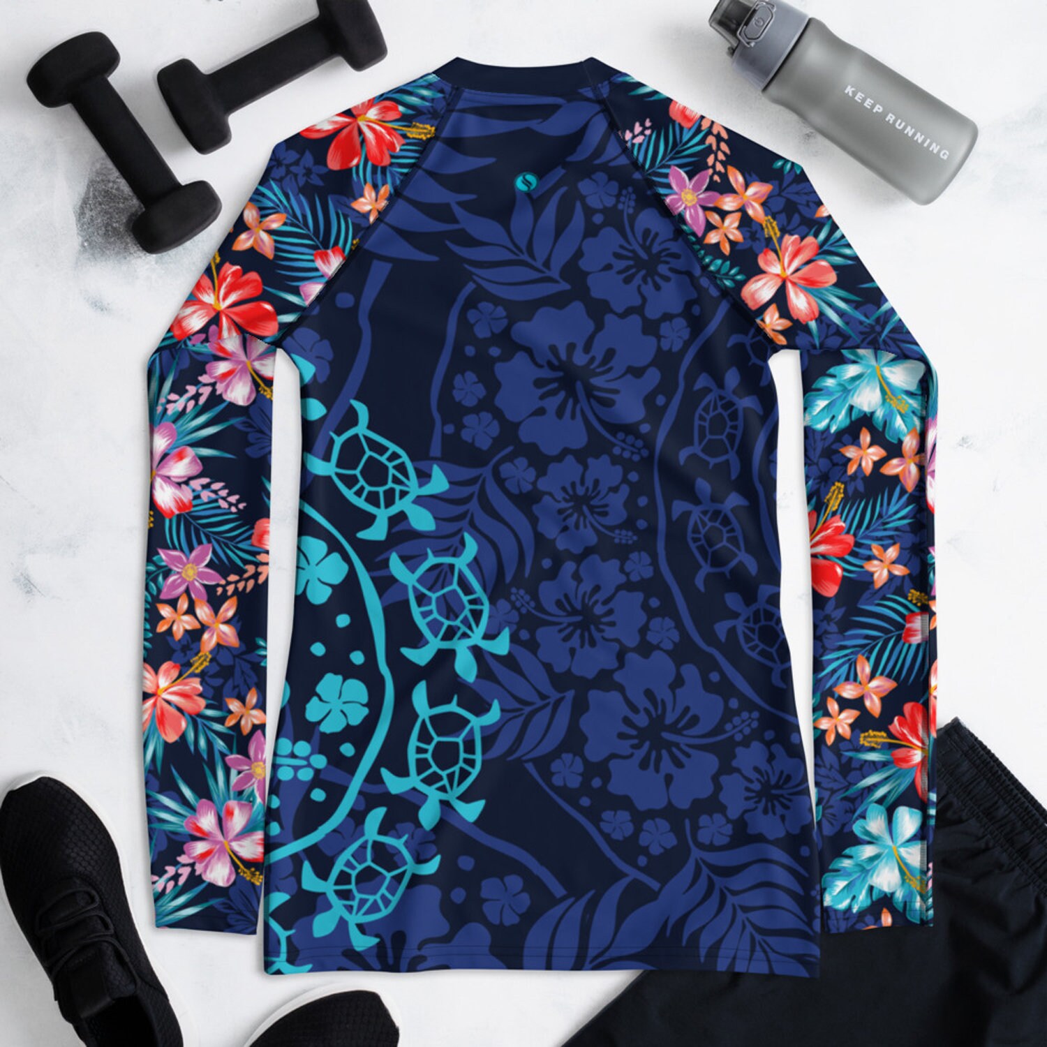 Women's Long Sleeve Rash Guard Hawaiian / Polynesian Etsy