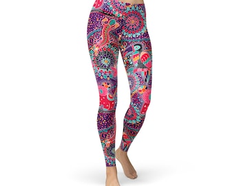 Australian Aboriginal Art Leggings – USA Made Women's Yoga Pants