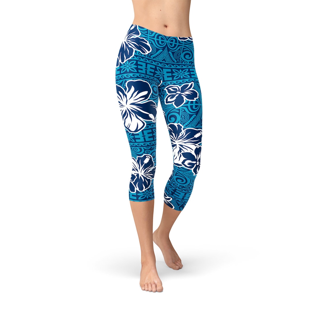 Tropical Leopard Hawaiian Print Women's Leggings