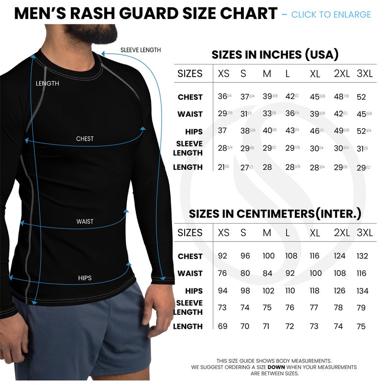 Mens Ocean Swirl Rash Guard – UPF 38+ Sun Protection - Etsy