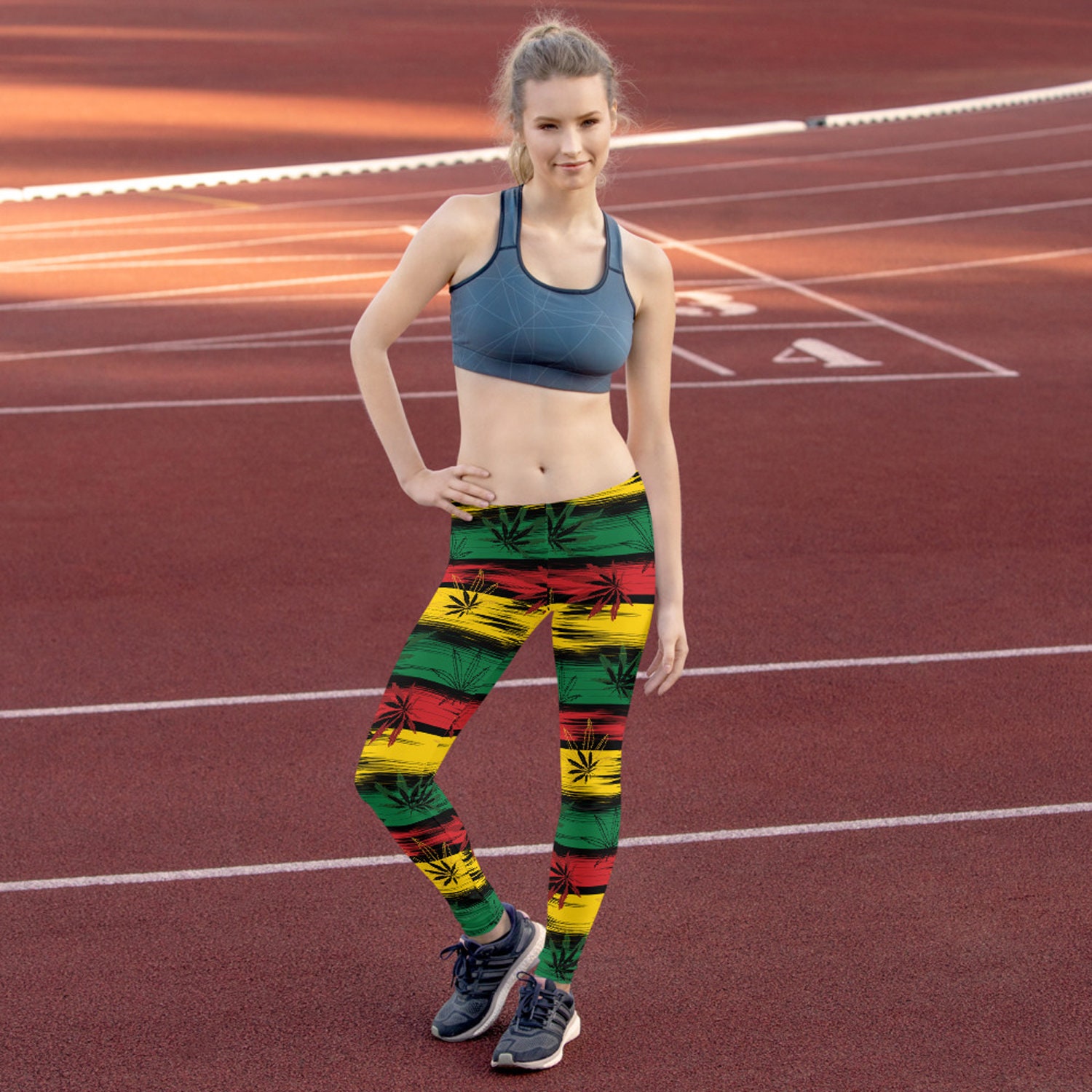 Abstract Reggae Rasta Women's Leggings
