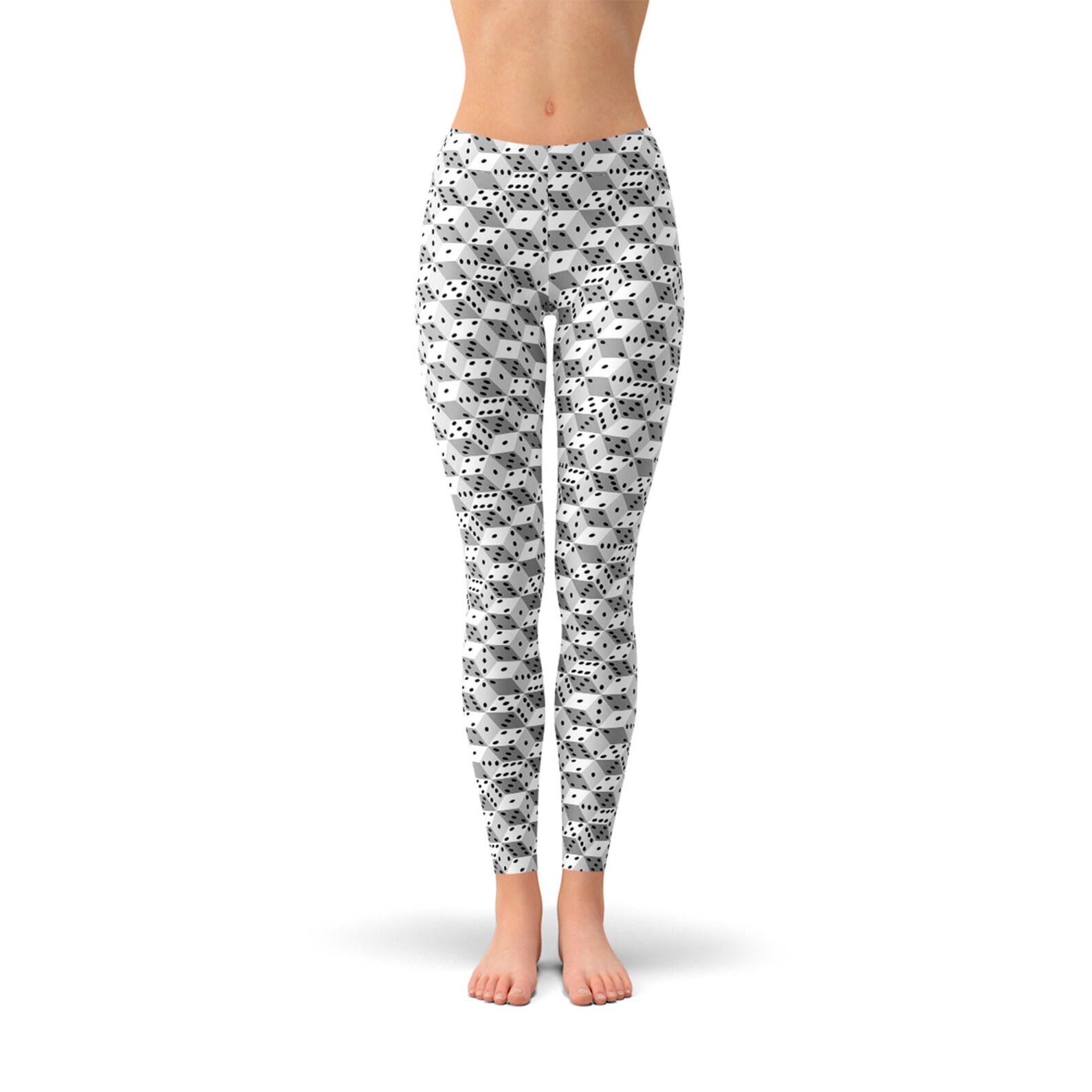 Casino Dice Print Pattern Women Leggings