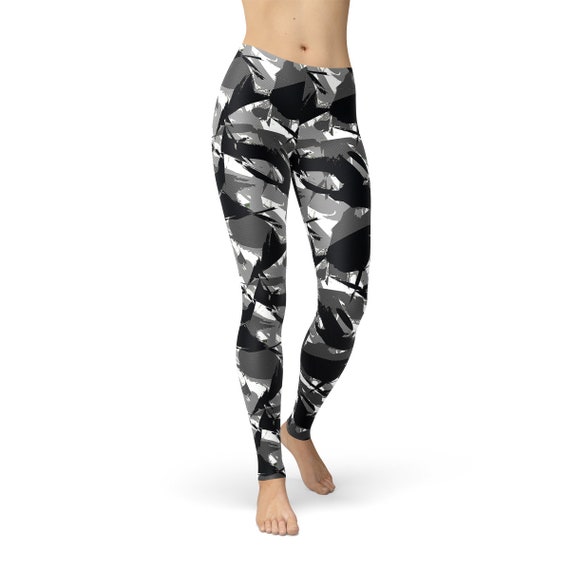 Women's Orange Hunting Camo Mid-Rise Yoga Leggings | Iron Discipline Supply  Co.