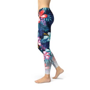 Golden Pineapple Edm Hawaiian Print Women's Leggings