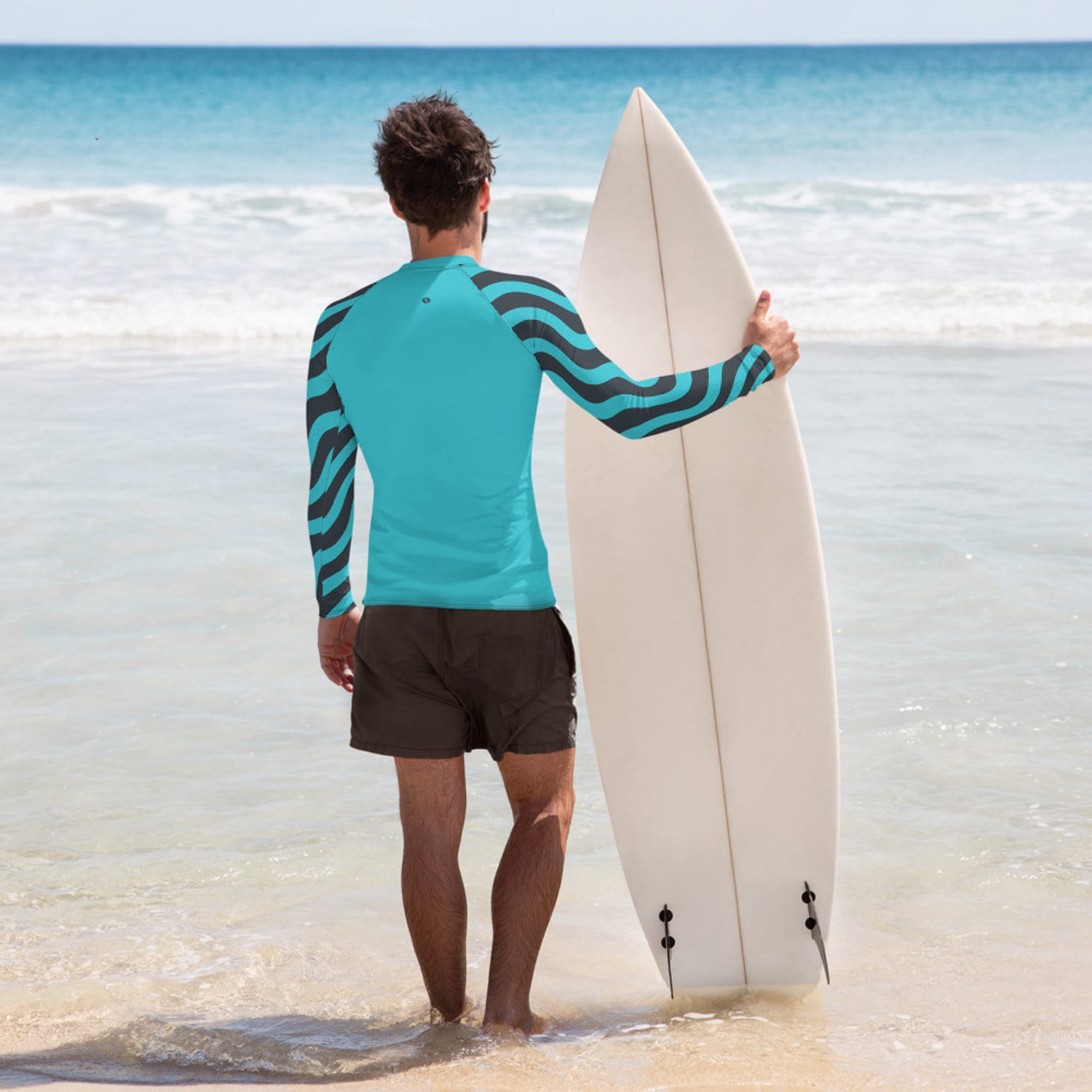 Mens Ocean Swirl Rash Guard – UPF 38+ Sun Protection - Etsy