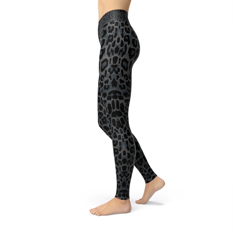Running or Gym Black Panther Yoga Leggings For Women High Waist Band Workout Pants With Printed Leopard Spots Perfect For Crossfit