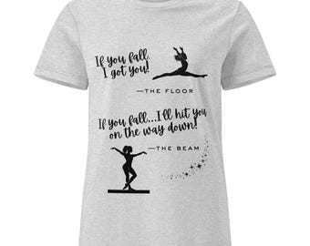 Camiseta divertida de gimnasia con viga en el suelo, regalo para mamá gimnasta y entrenadora