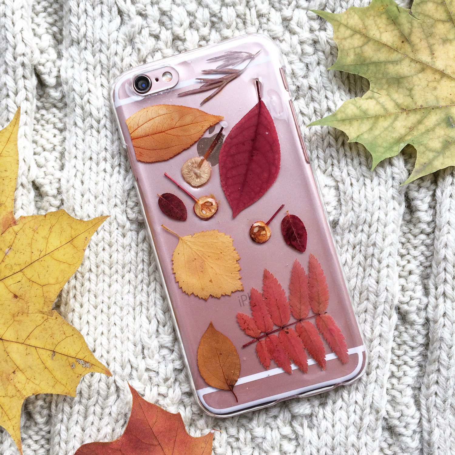 Case IPhone 6 Rowan Leaf Case Iphone 8 Pressed Leaf Case Birch Etsy