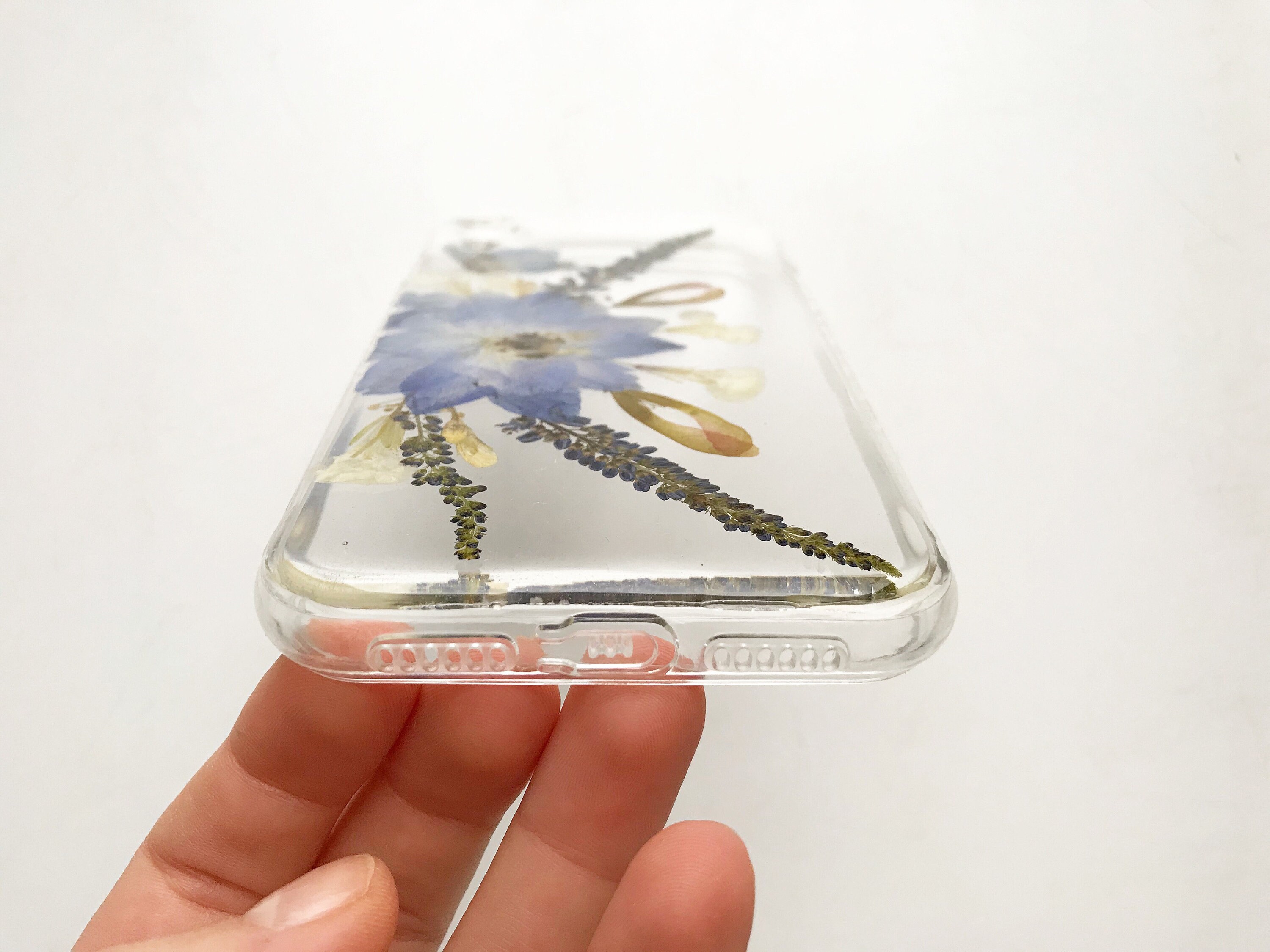 Pressed Flower Phone Case Aesthetic Smartphone Cover Kawaii Etsy