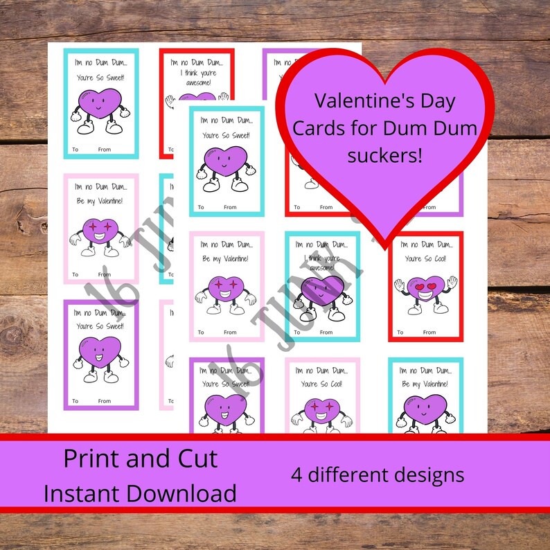 Dum Dum Holder Valentine s Day Cards Printable Etsy dum-dum-holder-valentine-s-day-cards-printable-etsy