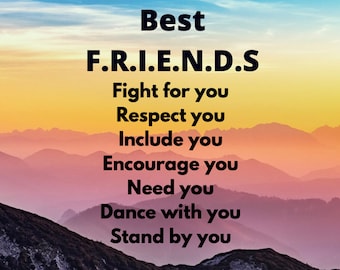 Best Friend Quote Cards