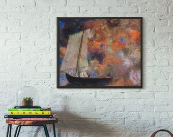 Giclée Fine Art Print; "Flower Clouds" By Odilon Redon; Fine Art Print; Giclée Print; Odilon Redon Art Print; Odilon Redon Art; Symbolism