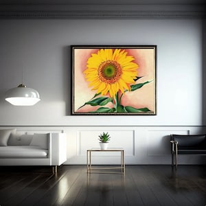 Giclée Fine Art Print; &quot;A Sunflower From Maggie&quot; By Georgia O&#39;Keeffe; Fine Art Print; Giclée Print; Georgia O&#39;Keeffe; O&#39;Keeffe Art