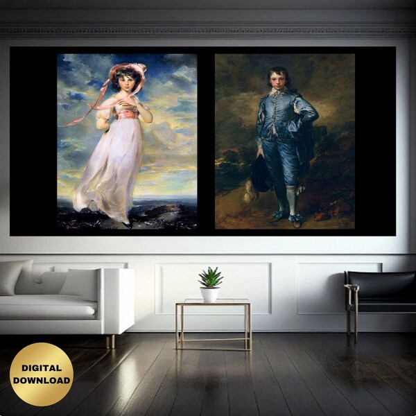 Pinkie and Blue Boy Etsy