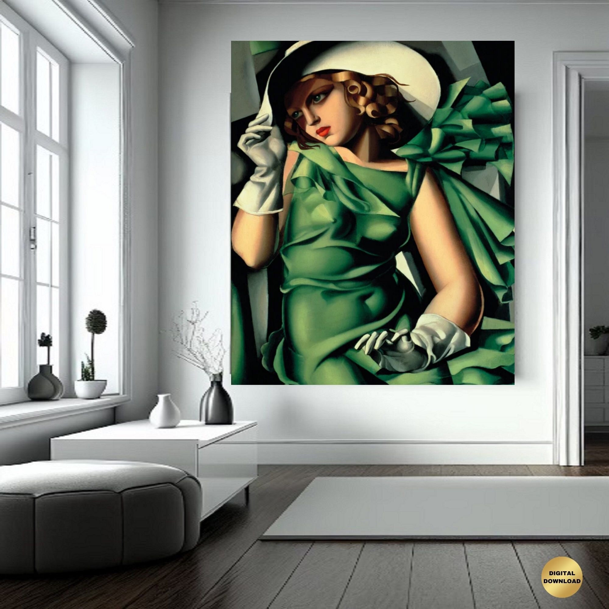 Tamara De Lempicka young Lady With Gloves Extremely Etsy