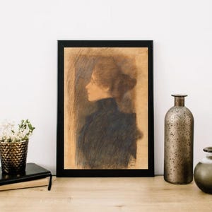 Giclée Fine Art Print; &quot;Portrait Of A Woman&quot; By Gustav Klimt; Fine Art Print; Giclée Print; Gustav Klimt Art Print; Gustav Klimt Art