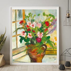 Giclée Fine Art Print &quot;Bouquet de Fleurs&quot; By Suzanne Valadon. Extremely Rare Print; Fine Art Print; Giclée Fine Art Print; Impressionism
