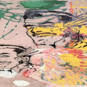 Sigmar Polke: “Remington’s Museum Dream Is The Visitor’s Froth&quot; Extremely Rare Original Vintage Bookplate Print, Painting Circa 1979; Modern