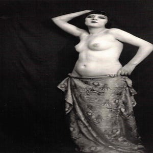 Man Ray: “Kiki de Montparnasse, II&quot;, Extremely Rare Vintage Bookplate Print, Photograph Circa 1922. Man Ray; Man Ray Art; Man Ray Art Print