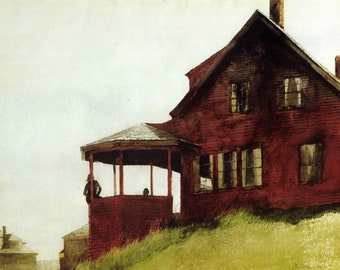 Jamie Wyeth: “McGee’s&quot;, Extremely Rare Vintage Bookplate Print, Painting Circa 1971. Wyeth Art; Wyeth Print; Americana Art