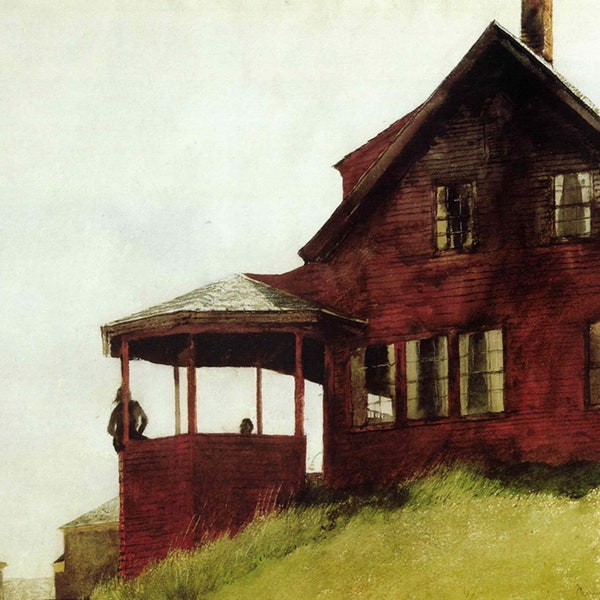 Jamie Wyeth: “McGee’s", Extremely Rare Vintage Bookplate Print, Painting Circa 1971. Wyeth Art; Wyeth Print; Americana Art