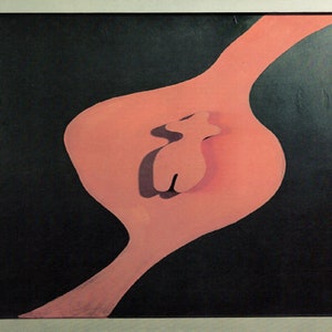 Hans Arp: “Woman In The Form Of An Amphora&quot;, Extremely Rare Original Vintage Bookplate Print, Painting Circa 1929; Abstract; Symbolism