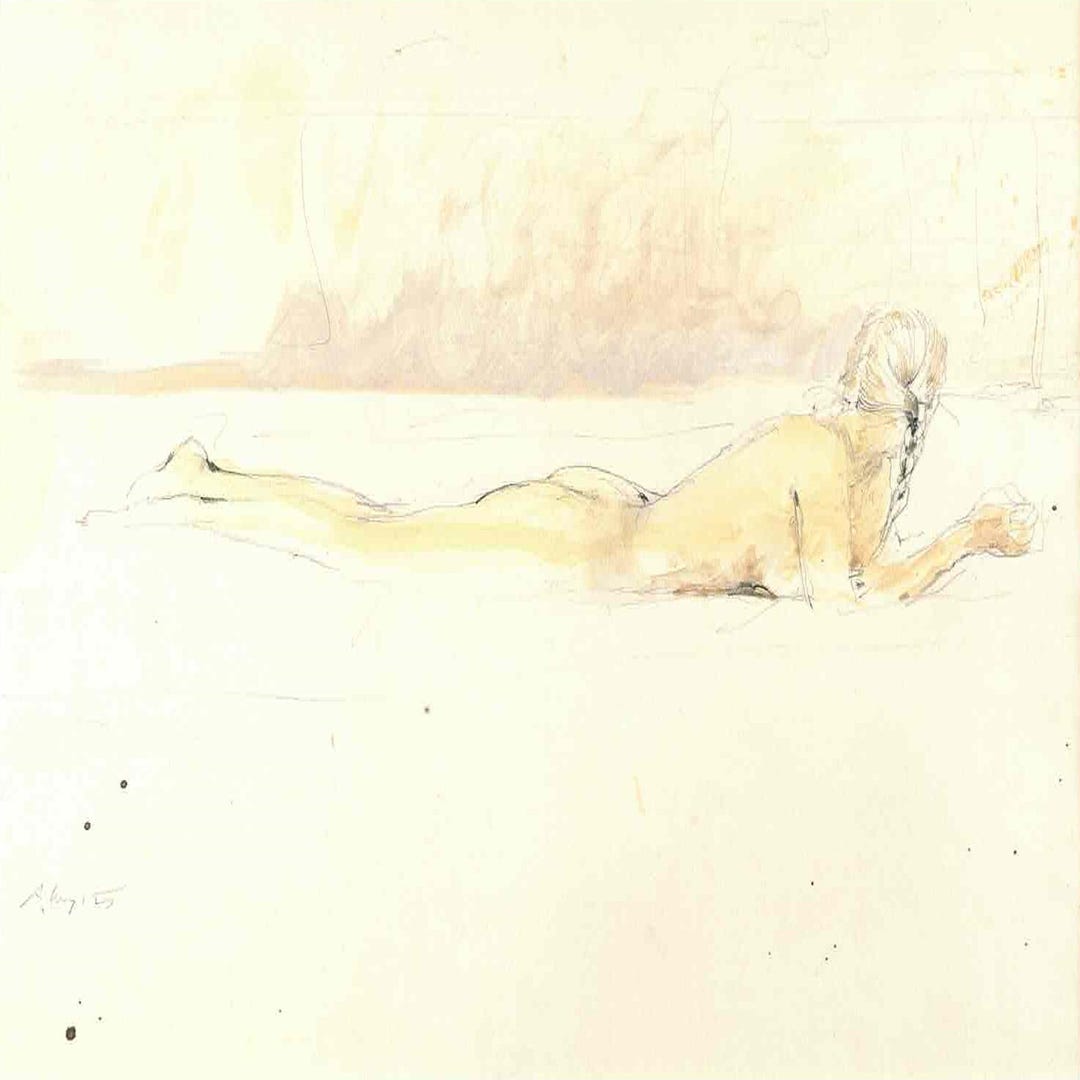 Andrew Wyeth: nudes, Iv, Extremely Rare Vintage Bookplate Print
