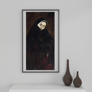 Giclée Fine Art Print &quot;Old Woman&quot; By Gustav Klimt; Fine Art Print; Giclée Print; Gustav Klimt Art Print; Gustav Klimt Art; Klimt