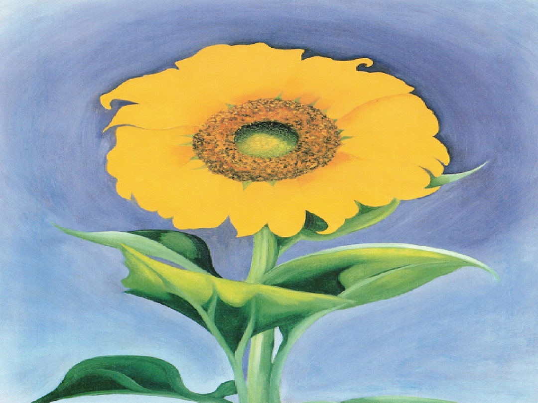 Georgia Okeeffe: sunflower, New Mexico, Ii, Extremely Rare Vintage ...