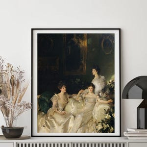 Giclée Fine Art Print; &quot;The Wyndham Sisters&quot; By John Singer Sargent; Fine Art Print; Giclée Print; John Singer Sargent Art; Impressionism