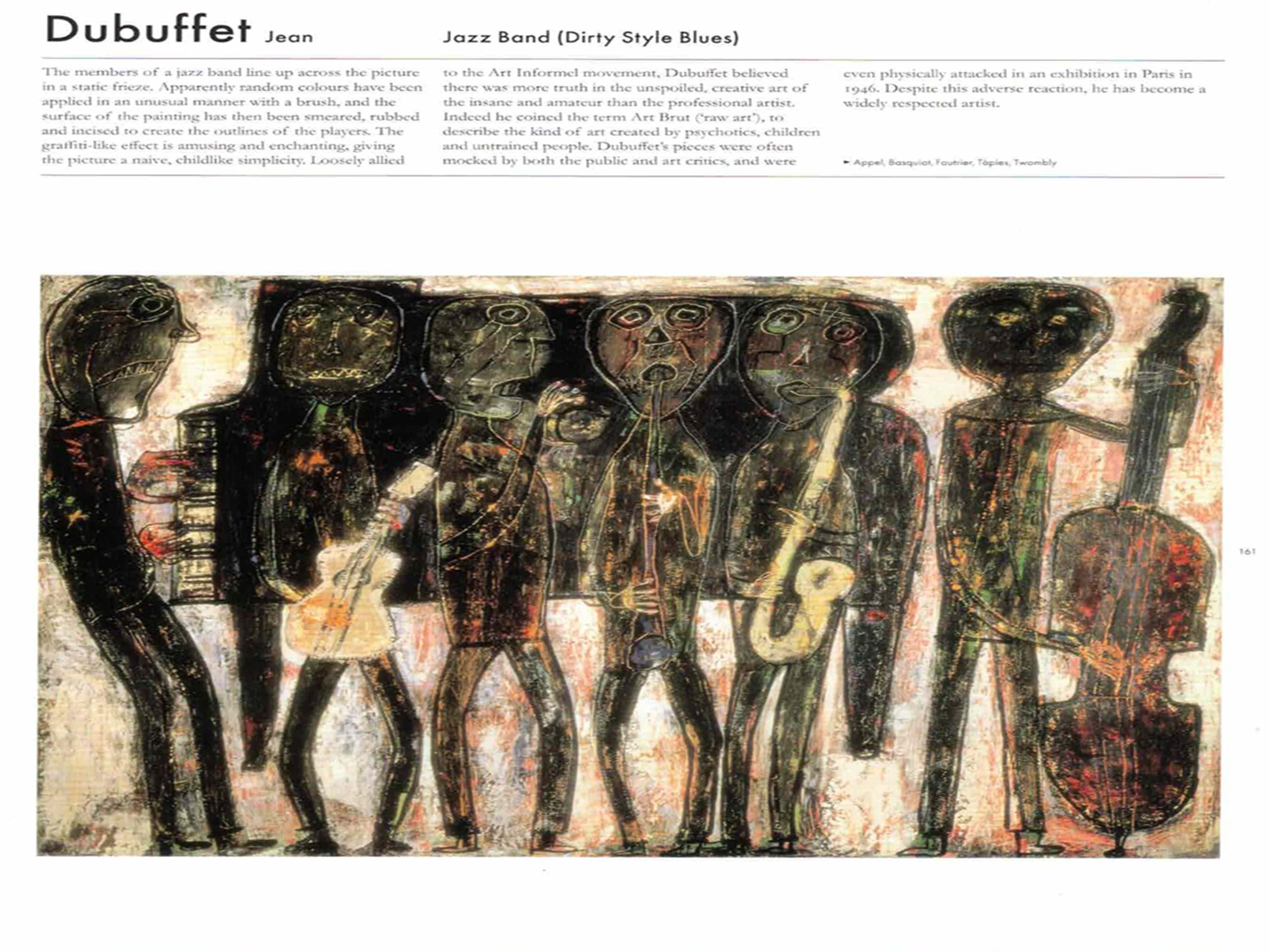 Jean Dubuffet: “jazz Band (dirty Style Blues)