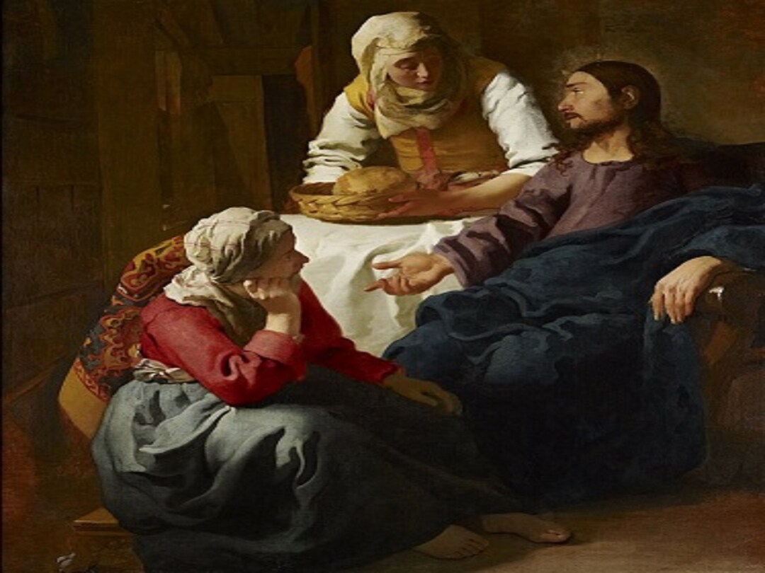 Johannes Vermeer christ in the House of Mary and Martha, Very Rare
