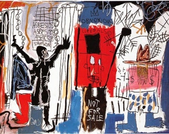 Jean-Michel Basquiat: Obnoxious Liberals, Extremely Rare Original 