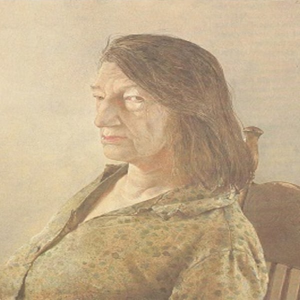 Andrew Wyeth: "Christina Olson", Extremely Rare Vintage Bookplate Print, Painting Circa 1967. Wyeth Art; Wyeth Print; Wyeth Art Print; Wyeth