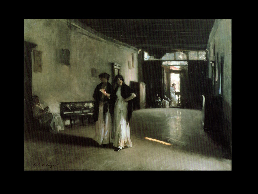 John Singer Sargent: "venetian Interior", Extremely Rare Bookplate ...