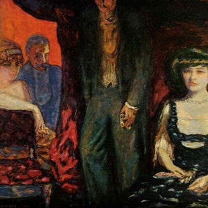 Pierre Bonnard: &quot;The Loge&quot;, Extremely Rare Vintage Bookplate Print, Painting Circa 1908. Pierre Bonnard Art Print; Impressionism Art Print