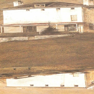Andrew Wyeth: &quot;Brown Swiss, Detail&quot;, Extremely Rare Vintage Bookplate Print, Painting Circa 1957. Wyeth Art; Wyeth Print; Wyeth Art Print