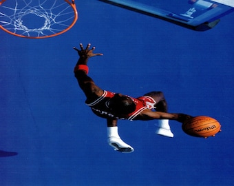 Michael Jordan Chicago Bulls 3 NBA Basketball Art Print 11x14