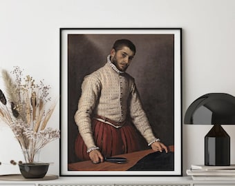 Impresión artística Giclée; "El sastre" de Giovanni Battista Moron; Impresión artística; Impresión Giclée; Expresionismo; Arte realista; Arte expresionista