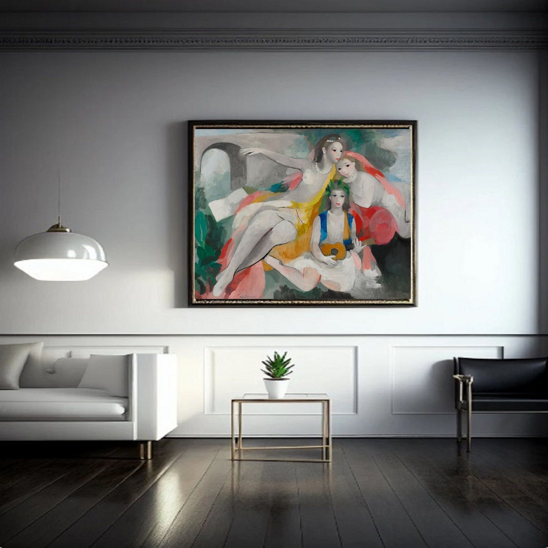 Giclée Fine Art Print; "three Young Women" by Marie Laurencin; Fine Art ...